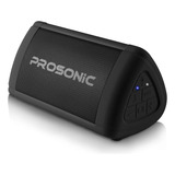 Prosonic Bt3: Altavoz Inalámbrico Portátil Bluetooth Con Sonido Estéreo De 10w, Bluetooth 5.0, Micrófono, Resistencia Al Agua Ipx5, Negro
