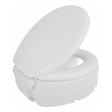 Assento Sanitário Almofadado Elevado Branco De 16,5cm Astra