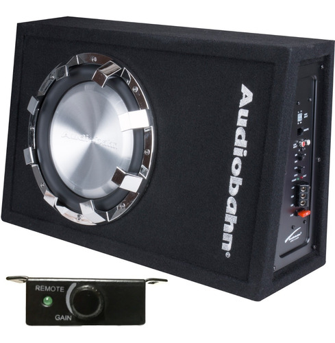 Woofer Cajón Y Amplificador 10 Integrado Para Carro Asb10amp