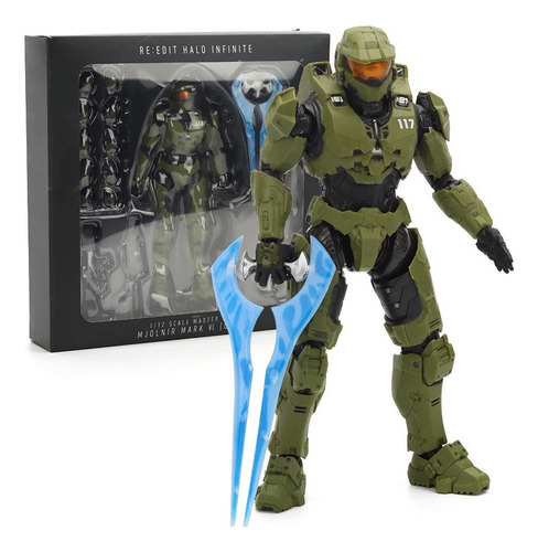 Figura De Acción Re: Edit Halo Master Chief Mjolnir Mark Vi,