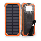 Cargador Solar Bank, Batería Externa De 15,000 Mah Dob...