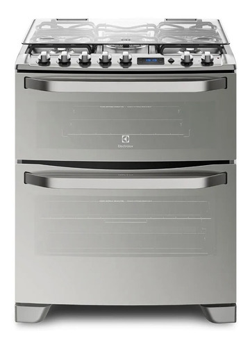 Cocina Electrolux 76dxr Gas 76cm Doble Horno 5 Hornallas