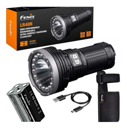 Linterna Led Fenix Lr40r 12000 Lumens Recargable Haz 773 Metros La Mas Potente!!!.