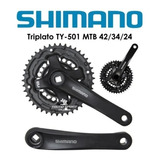 Triple Plato Shimano Fc-ty501 42/34/24 