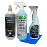 Kit Removedor Sarro Agua Pesada + Limpiavidrio + Proteccion