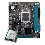 Kit Processador I3 4150 + Placa H81 100/1000 1150+ Placa Mãe