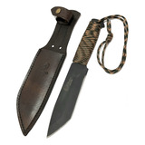 Faca Artesanal Custom 6'' Bushcraft Tática Camping Militar