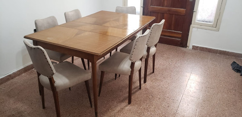 Juego Comedor Completo Con  Bahiut Vajillero