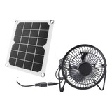 Ventilador Eléctrico, Panel De Recarga Solar Multifuncional