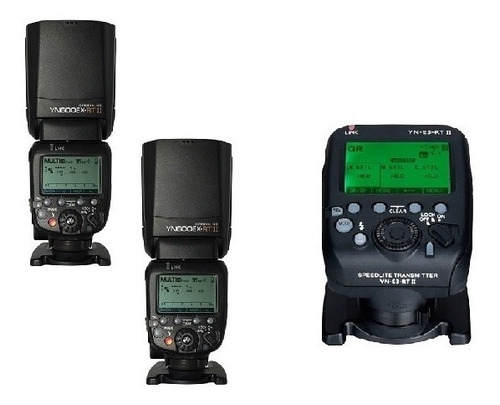 Kit Flash 2x Yongnuo Yn-600ex-rt Ii + Flash Yn-e3-rt Ii Novo