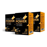 03 Maca Peruana Power Vitaminas E Minerais 60 Caps Maxinutri