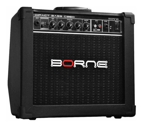 Amplificador Borne Impact Bass Cb60 Cor ´preto
