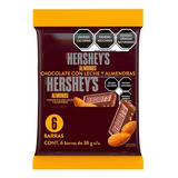 Chocolate Leche Con Almendras Hershey's Almonds 38g 6 Pzas