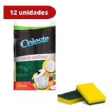 Kit 12 Esponjas De Limpeza Dupla Face Multiuso Pia Premium