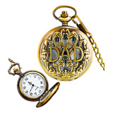 Reloj De Bolsillo Diseño Frase Dad Regalo Para Papá Esposo