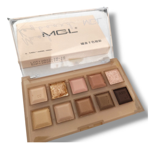 Paleta Sombras Mayoreo Mgl 10 Tonos