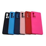 Funda Silicone Case + Vidrio 9h Para Motorola Edge 20 Lite