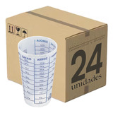 Vaso Por Mayor 24 Vasos Medidor 325 Ml Graduado Plastico