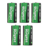 5 Bateria Não Recarregável De Lítio 3v Cr123a Intelbras