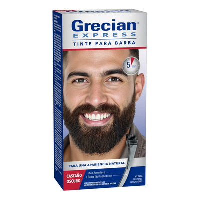 Tinte Barba Y Bigote Grecian Express Castaño Oscuro 28g Castaño | MercadoLibre