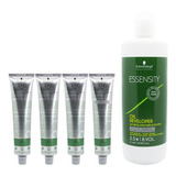 Schwarzkopf Essensity Kit X4 Tintura 60grs + Oxidante 6c