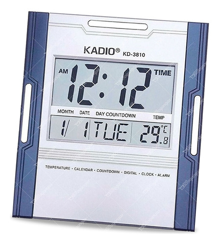 Reloj Digital Pared Multifuncional Alarma Fecha Termometro