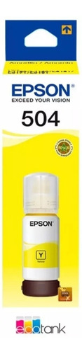 Tinta Epson 504 Amarillo L4150 L4160 L6161 L6171 L6191 70ml