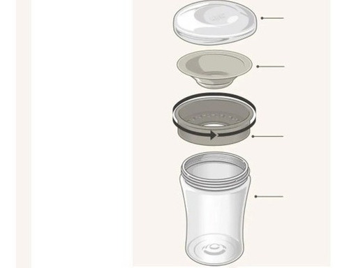 Vaso Nuk Bebe Magic Cup 250 Ml +8 Meses 360 Antigoteo