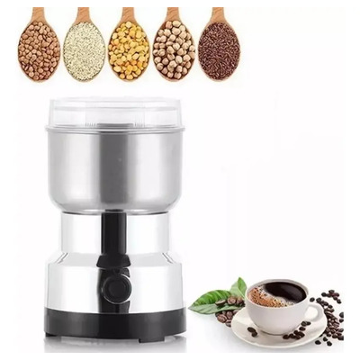 Mini Molino Café Grinder Eléctrico P/ Café Granos Nuez 150w Plateado