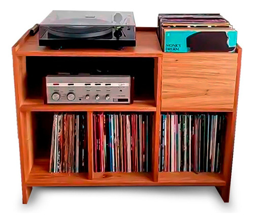 Estante Para Lps Vinil /toca Discos/receiver Top Super-2