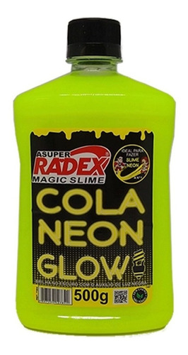 Asuper Radex Slime Glow Cola Para Slime 2019 Neon 500g