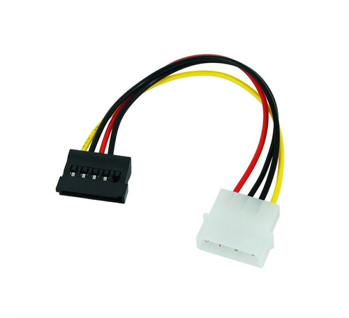 Cable De Poder Molex Macho A Sata Hembra 15 Centimetros