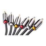 Cable Audio Y Video Premium 3x3 Rca 1.8mt L4661