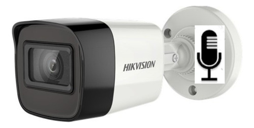 Camera Bullet Hikvision Com Microfone (áudio) 1080p + Brinde