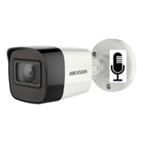 Camera Bullet Hikvision Com Microfone (áudio) 1080p + Brinde