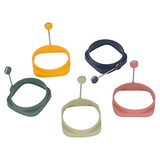 Silicone Egg Ring, 5pcs Food Grade Silicone Egg Rings N...