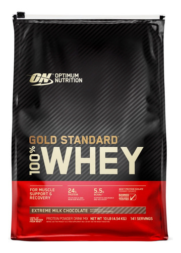 Proteina Gold Standard 100% Whey 10 Lbs Extreme Milk Choco