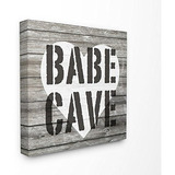 Stupell Industries Babe Cave Glam Girl Planks - Lienzo Para 