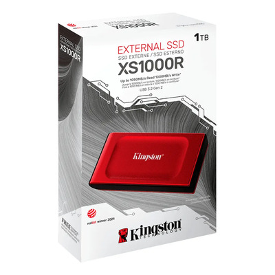Unidad Sólida Externa Kingston Xs1000r 1tb Color Rojo | Envío gratis