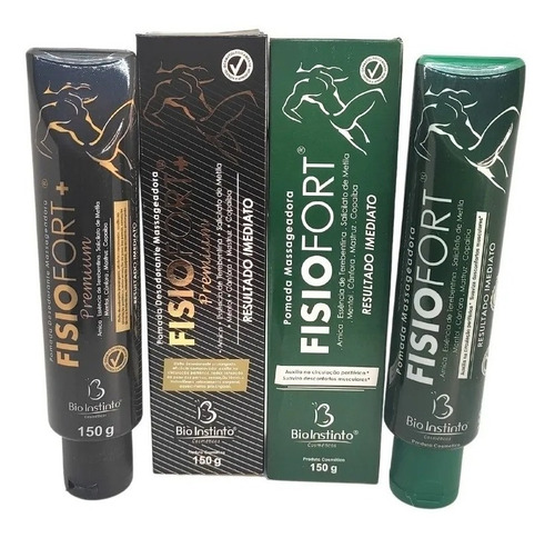  Kit Fisiofort Kit Preta Premium + Verde Original