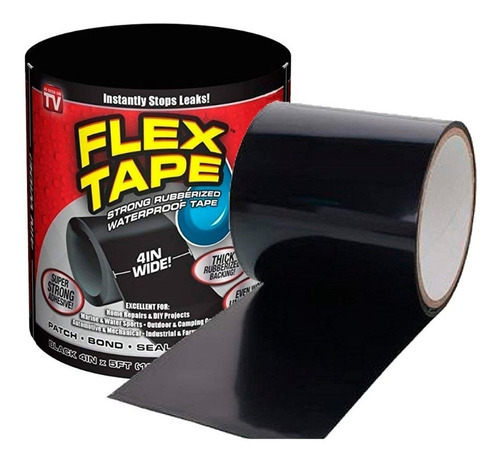 Flex Tape Cinta Adhesiva Caucho Tapa Fugas Resistente 10cm