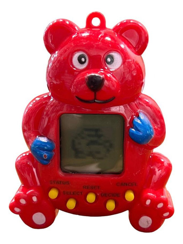 Mascota Virtual Osito Tamagotchi Retro Digital Pet Game Color Rojo