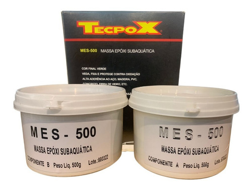Massa Epóxi Subaquática 1 Kg Mes500 - Tubolit Tecpox