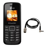 Celular Idoso Antigo LG + Adaptador Para Antena Rural 