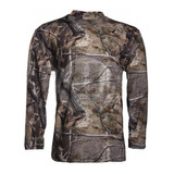 Remera Camuflada Realtree Manga Larga Elastizada Caza Forest