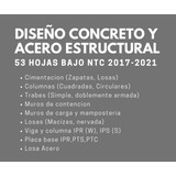Hojas De Calculo Ntc 2017-2021 + Mampostería 2021 + Acero