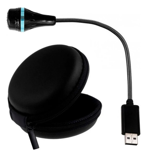 Micrófono Usb Mini Flexible C/estuche P/notebook Kanji Cuota