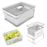 Organizador De Geladeira Clear Fresh  P/frutas  2,2 Litros