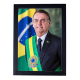 Quadro Poster Com Moldura Presidente Jair Bolsonaro P8245