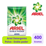 Ariel Doble Poder Detergente En Polvo Para Ropa 1x400g